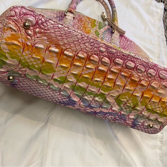 Brahmin Large Duxbury Satchel Optimism Melbourne Leather…like new - Picture 3 of 6